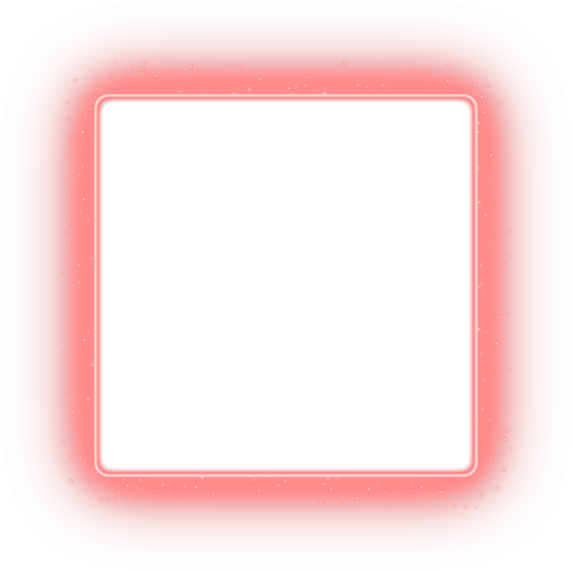 red glowing square frame